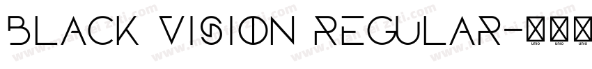 Black Vision Regular字体转换